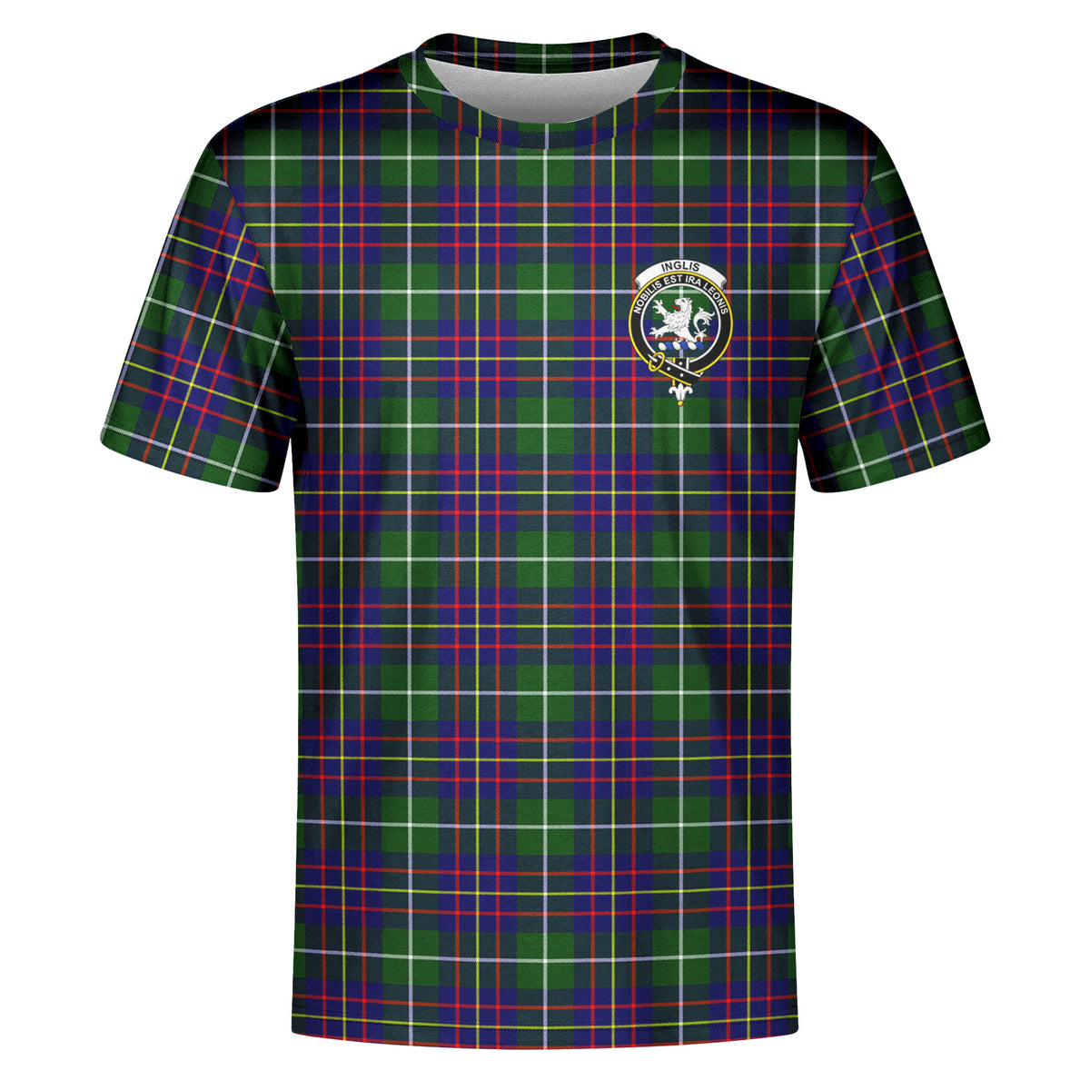 Inglis Modern Tartan Crest T-shirt