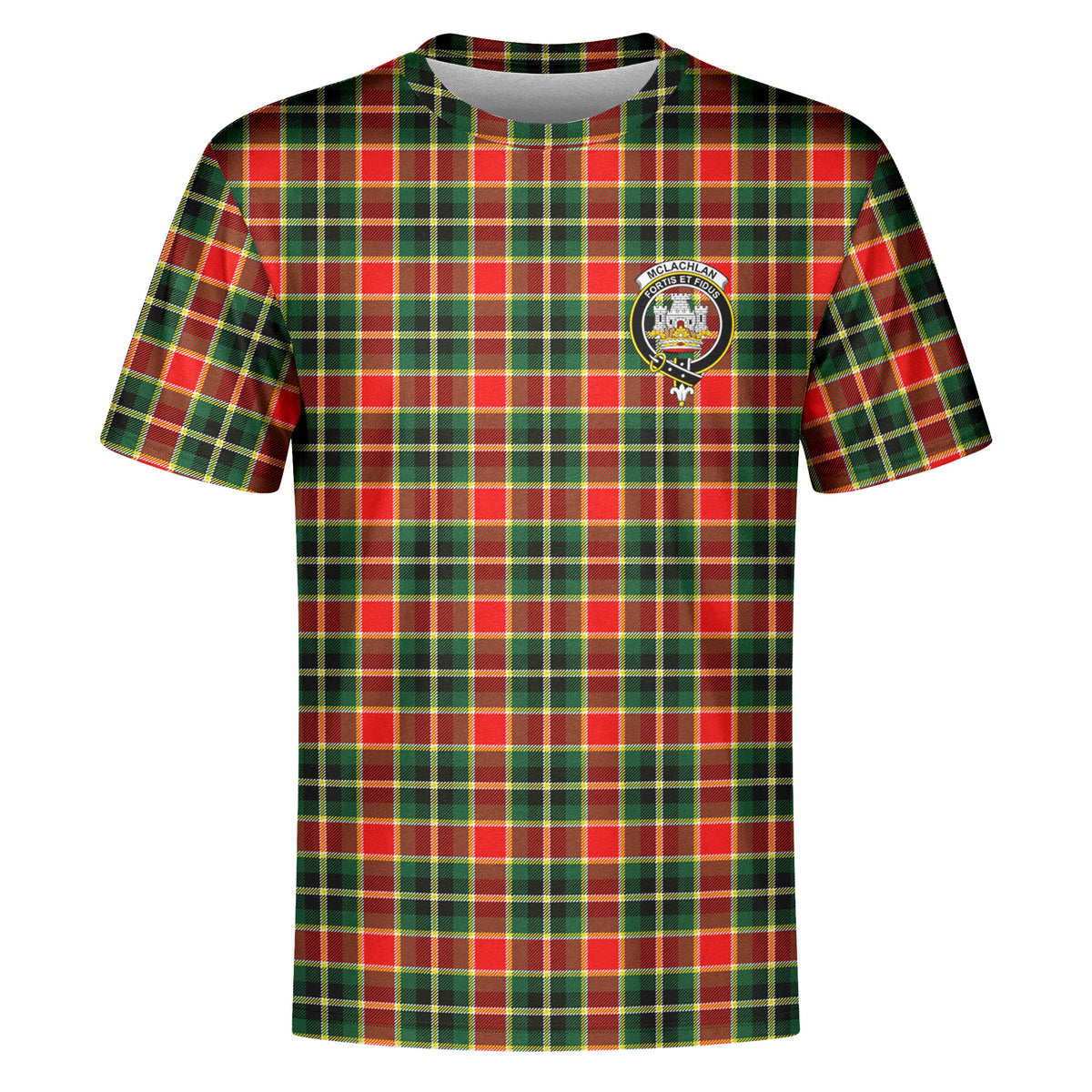 McLachlan Hunting Modern Tartan Crest T-shirt