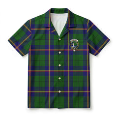 Carmichael Modern Tartan Crest Hawaiian Shirt