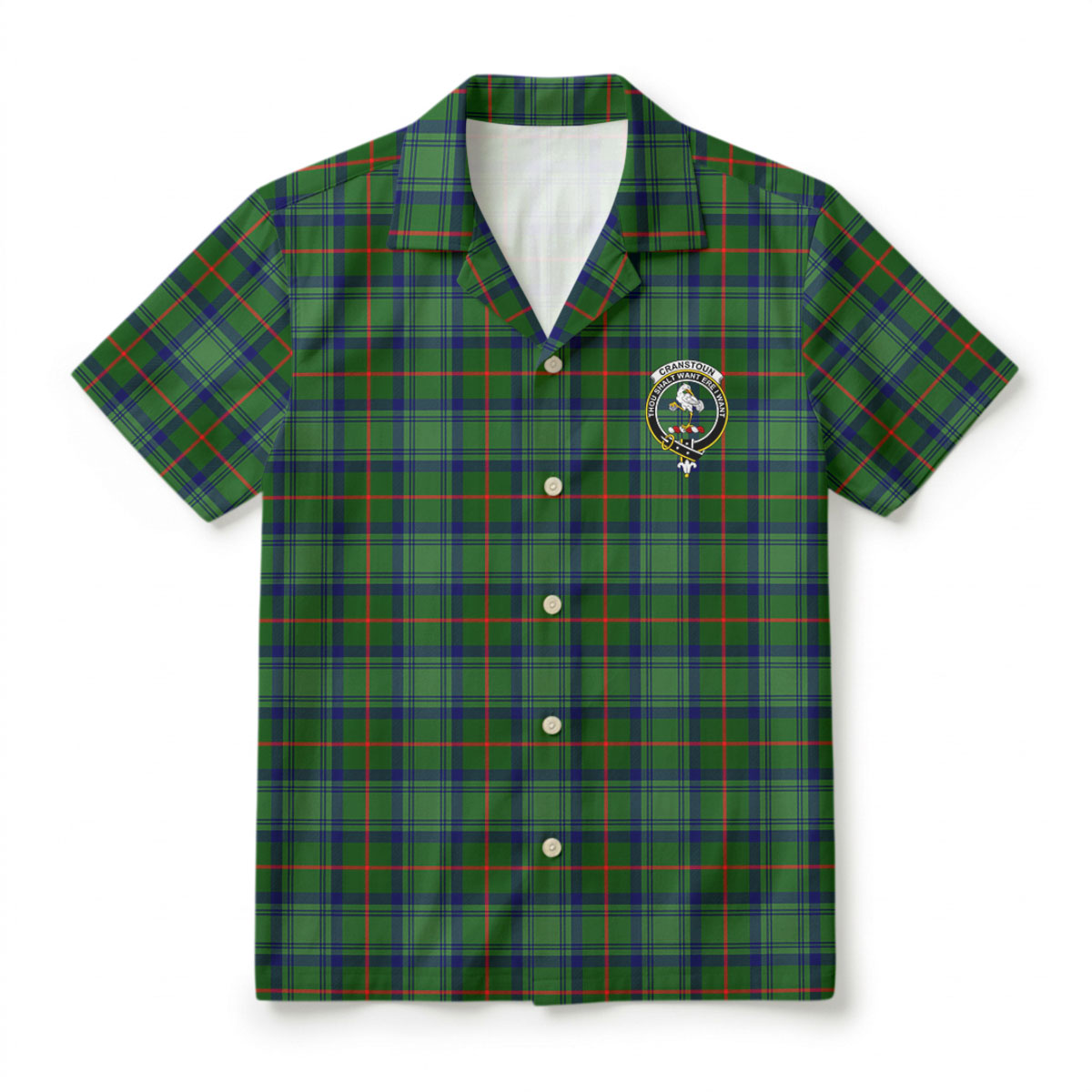 Cranstoun Tartan Crest Hawaiian Shirt
