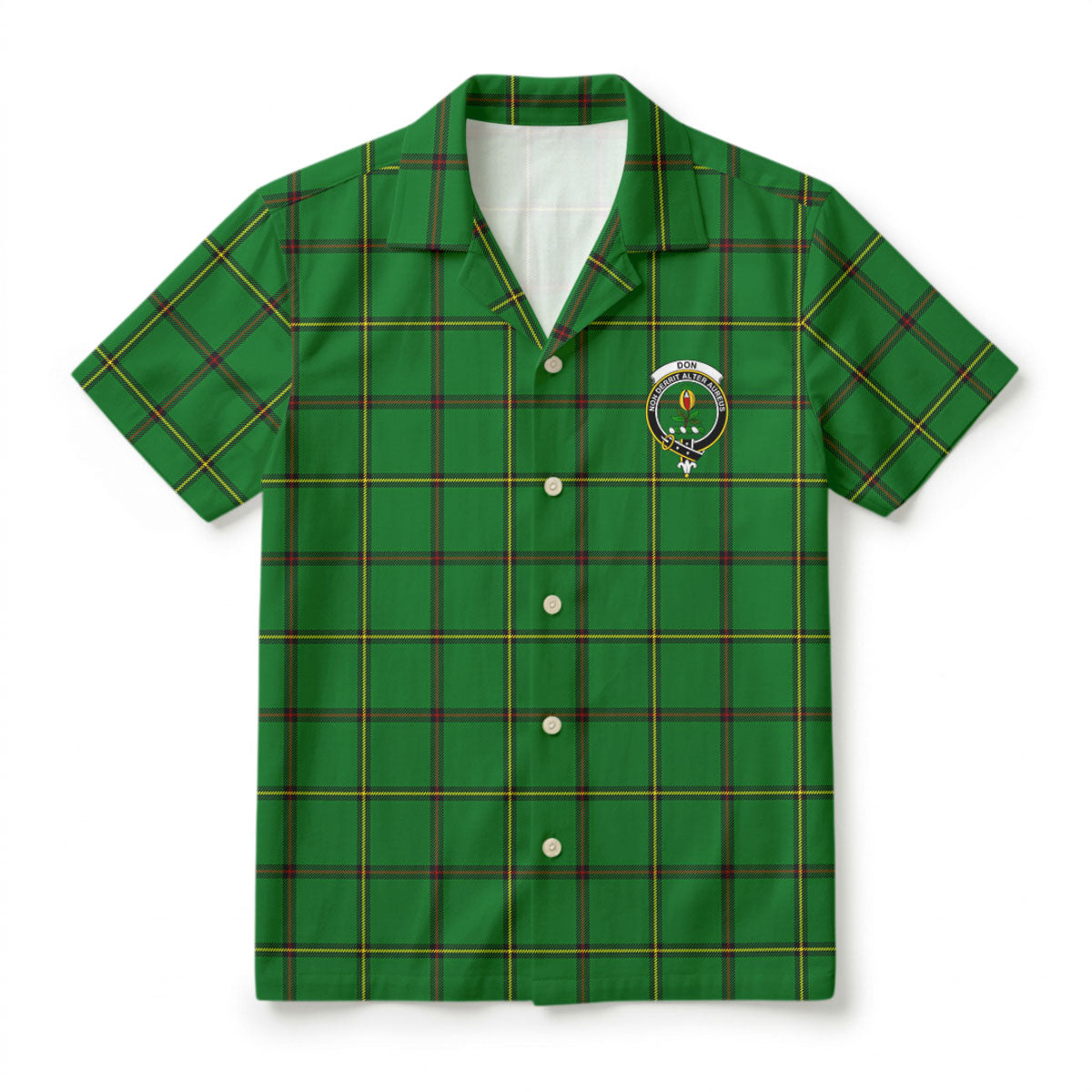 Don Tartan Crest Hawaiian Shirt