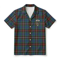 Fraser (of Lovat) Hunting Ancient Tartan Crest Hawaiian Shirt