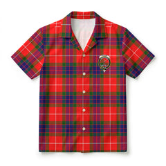 Fraser (of Lovat) Modern Tartan Crest Hawaiian Shirt