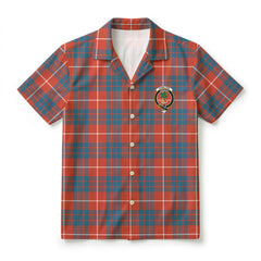 Hamilton Ancient Tartan Crest Hawaiian Shirt