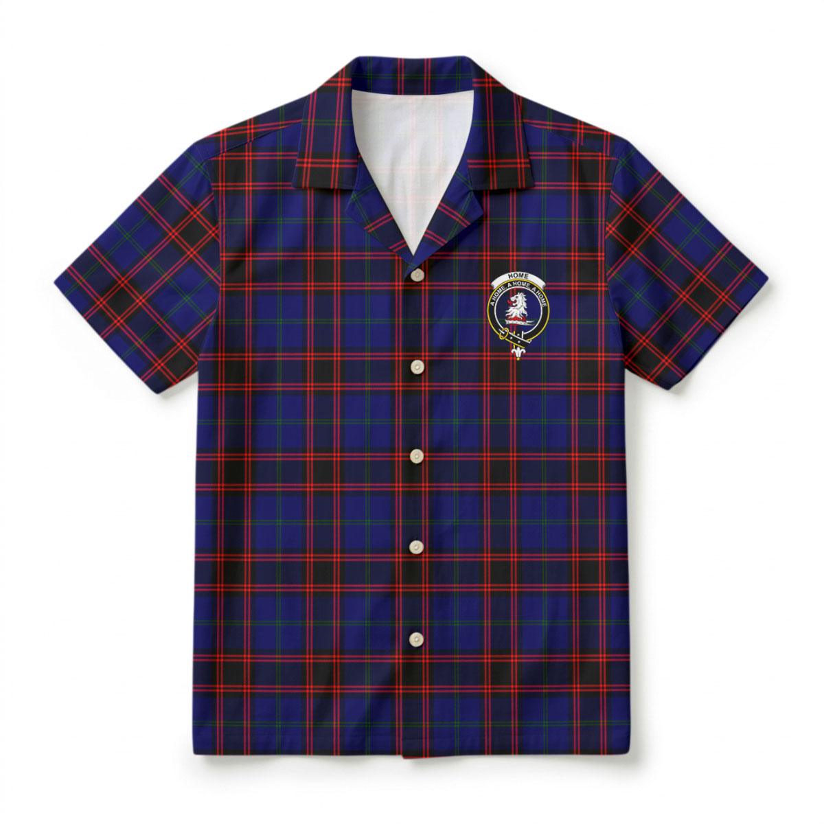 Home Modern Tartan Crest Hawaiian Shirt