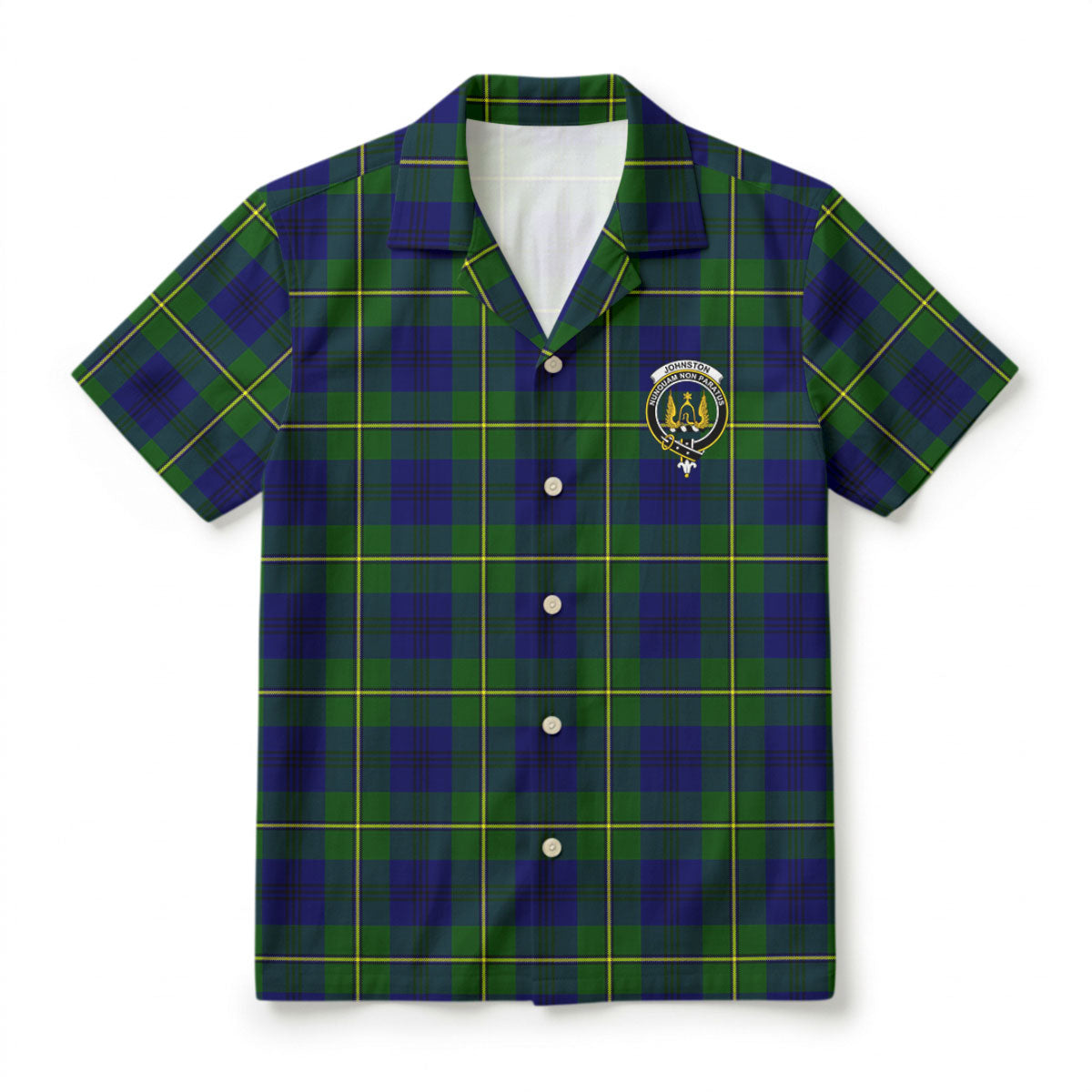 Johnston Modern Tartan Crest Hawaiian Shirt