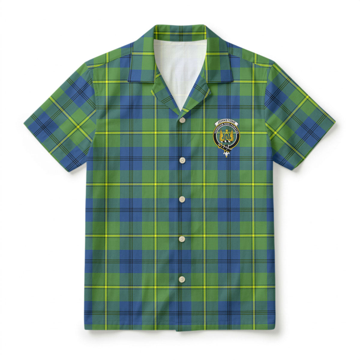 Johnstone Ancient Tartan Crest Hawaiian Shirt