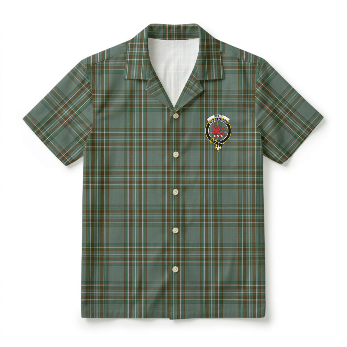 Kelly Dress Tartan Crest Hawaiian Shirt