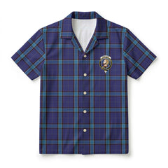 Kirkaldy Tartan Crest Hawaiian Shirt