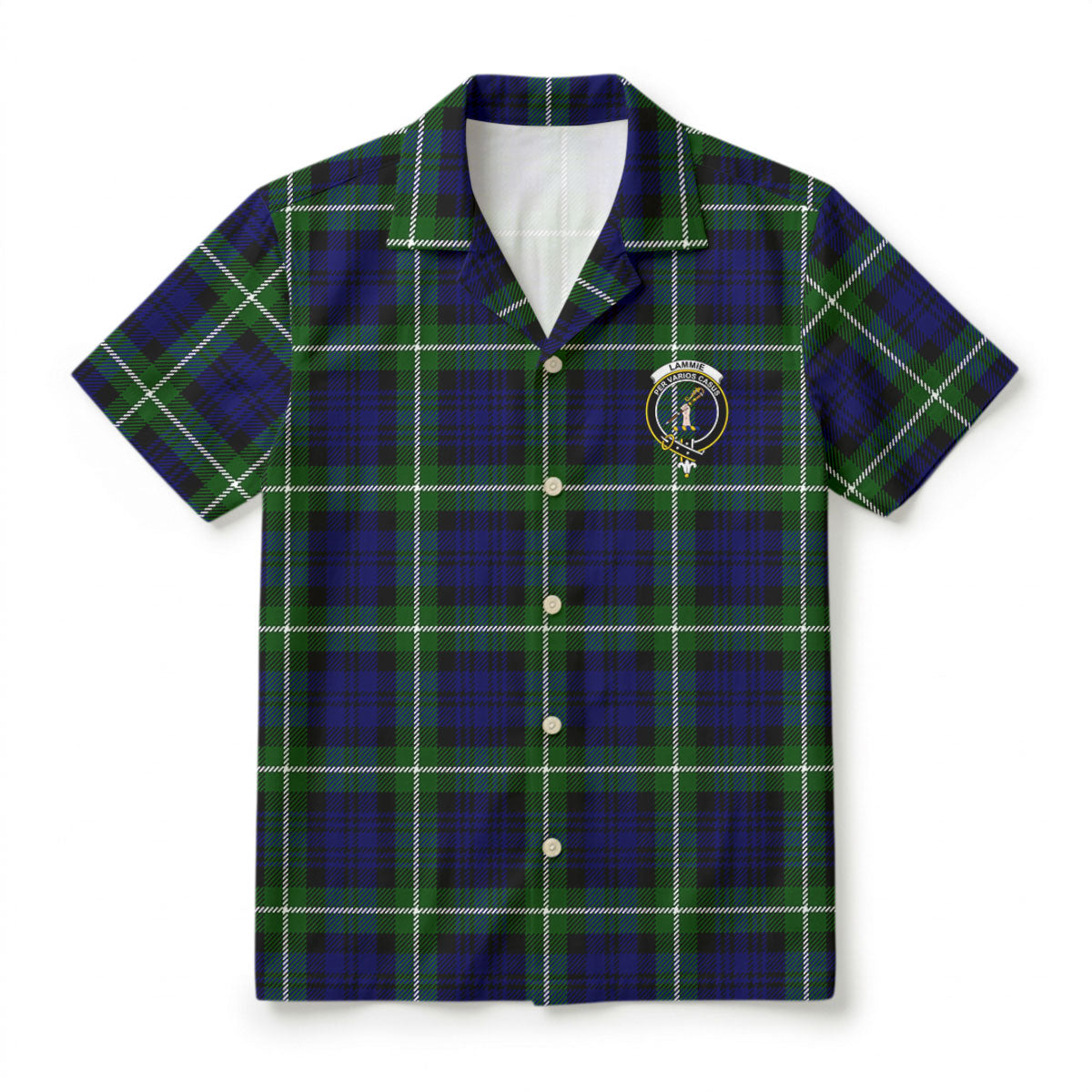Lammie Tartan Crest Hawaiian Shirt