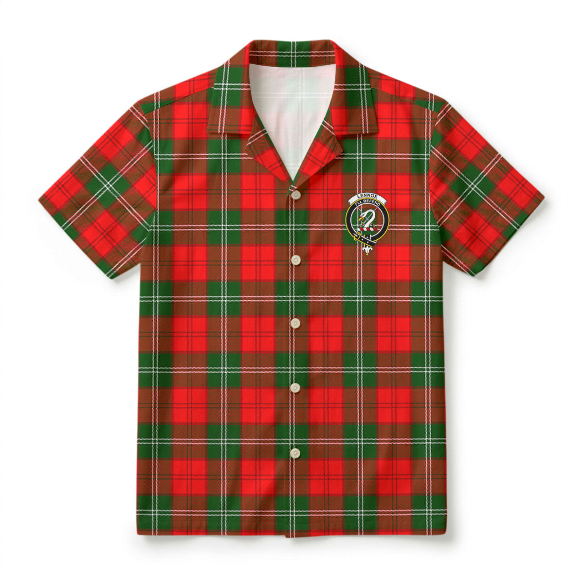 Lennox Tartan Crest Hawaiian Shirt