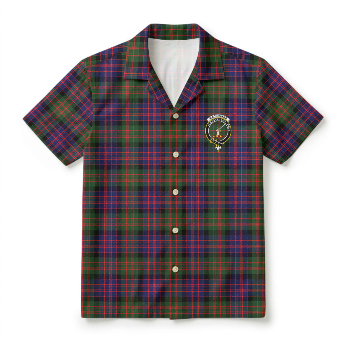 MacBrayne Tartan Crest Hawaiian Shirt