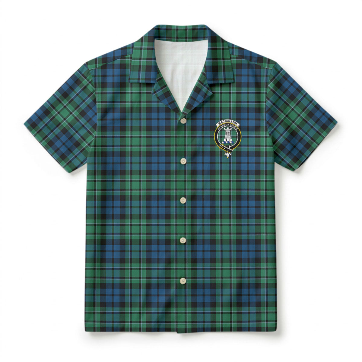 MacCallum Ancient Tartan Crest Hawaiian Shirt