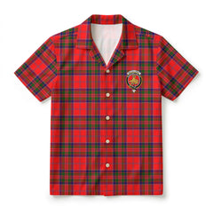 MacGillivray Modern Tartan Crest Hawaiian Shirt