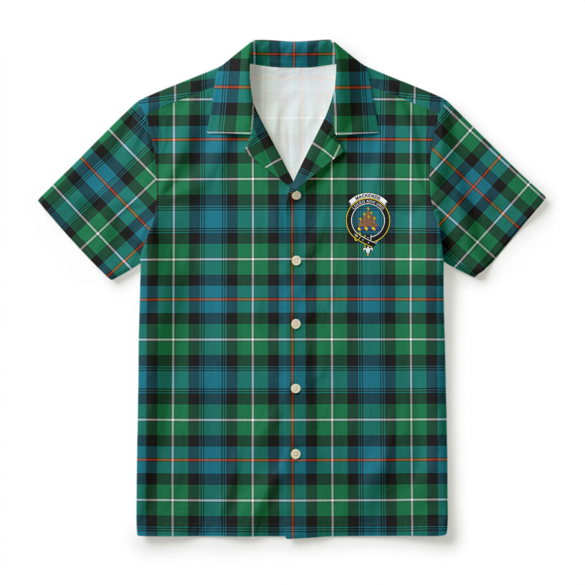 MacKenzie Ancient Tartan Crest Hawaiian Shirt