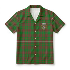MacKinnon Hunting Modern Tartan Crest Hawaiian Shirt