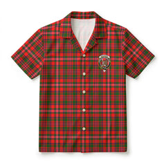 MacKinnon Modern Tartan Crest Hawaiian Shirt