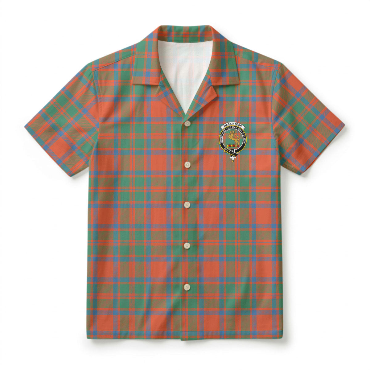 MacKintosh Ancient Tartan Crest Hawaiian Shirt