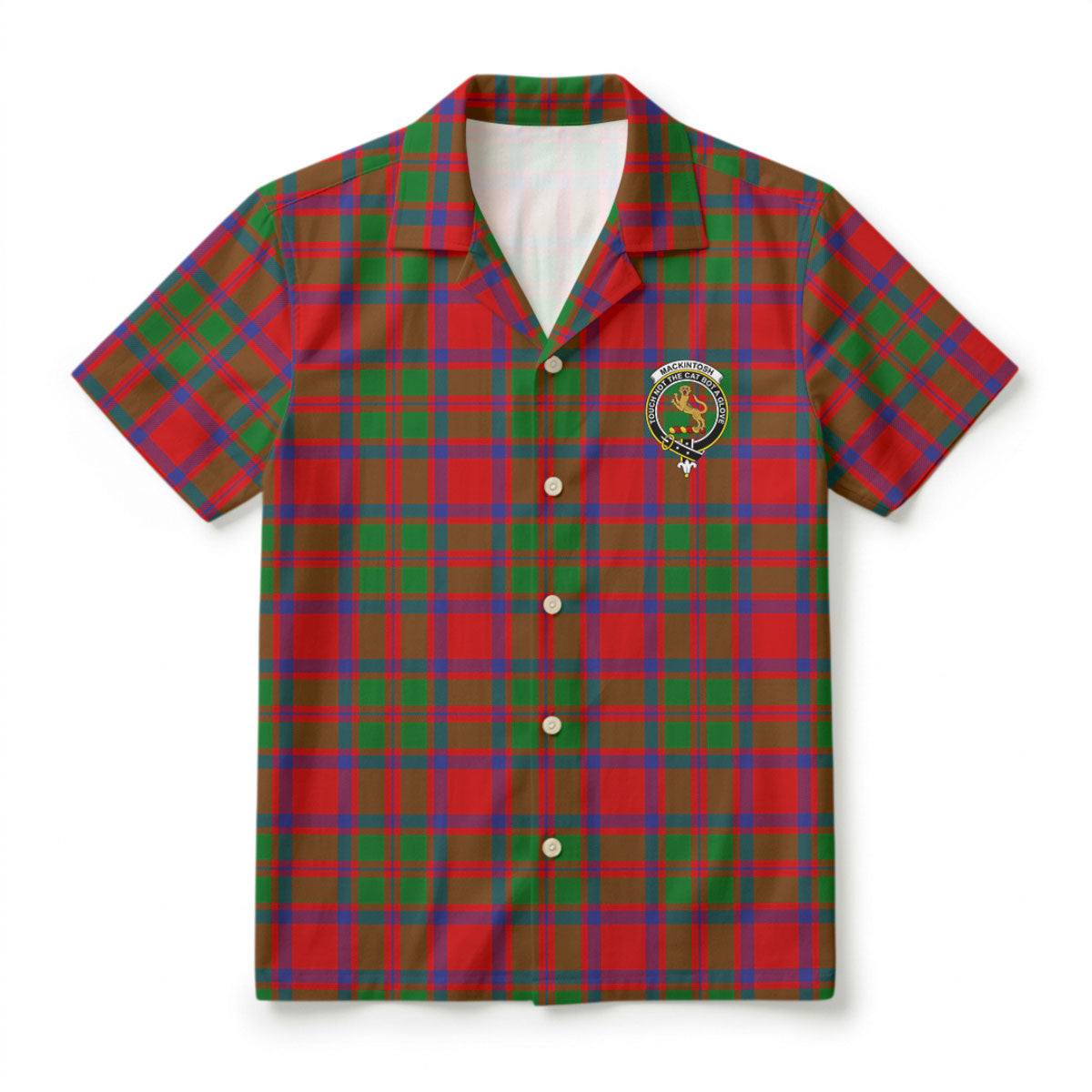 MacKintosh Modern Tartan Crest Hawaiian Shirt