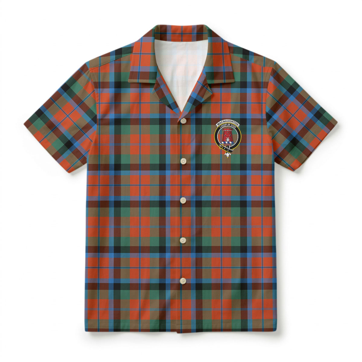 MacNaughton Ancient Tartan Crest Hawaiian Shirt