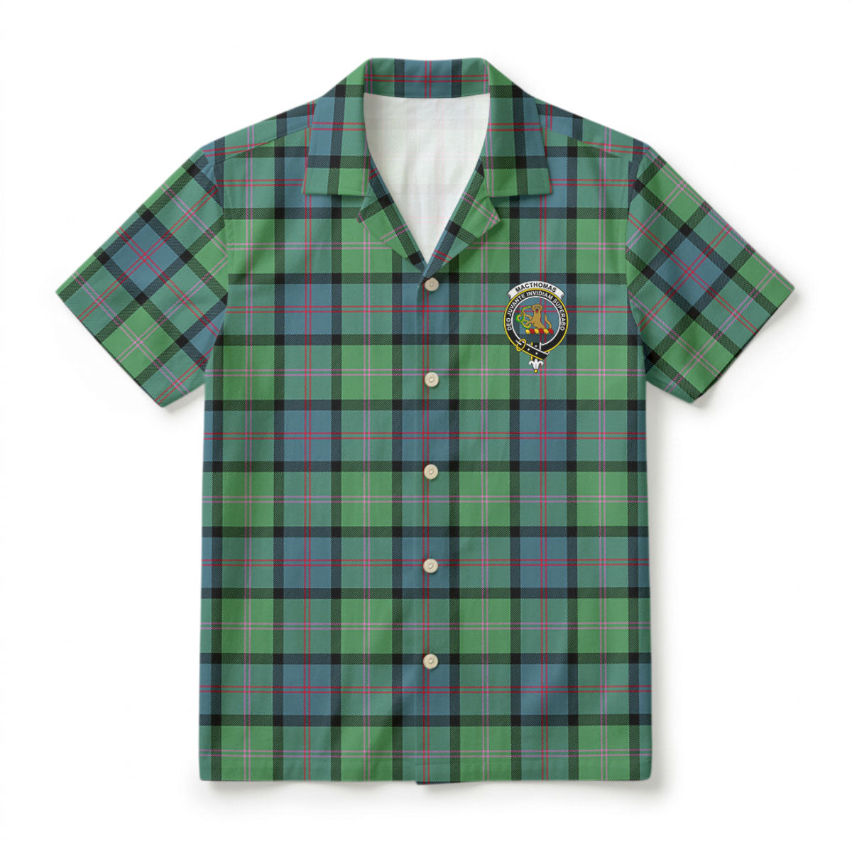 MacThomas Ancient Tartan Crest Hawaiian Shirt