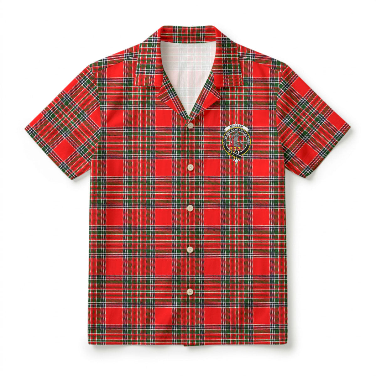 McBean Tartan Crest Hawaiian Shirt