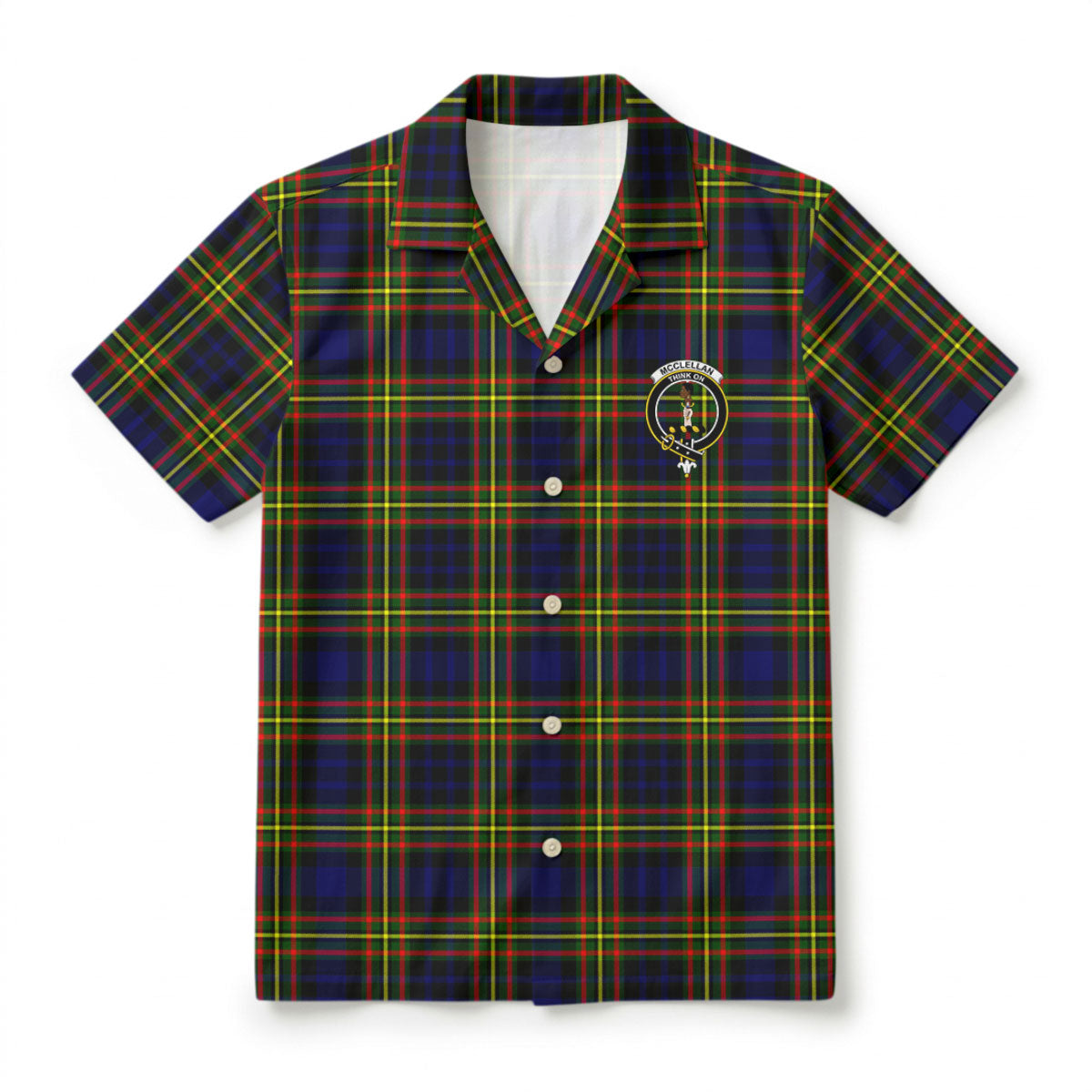 McClellan Modern Tartan Crest Hawaiian Shirt