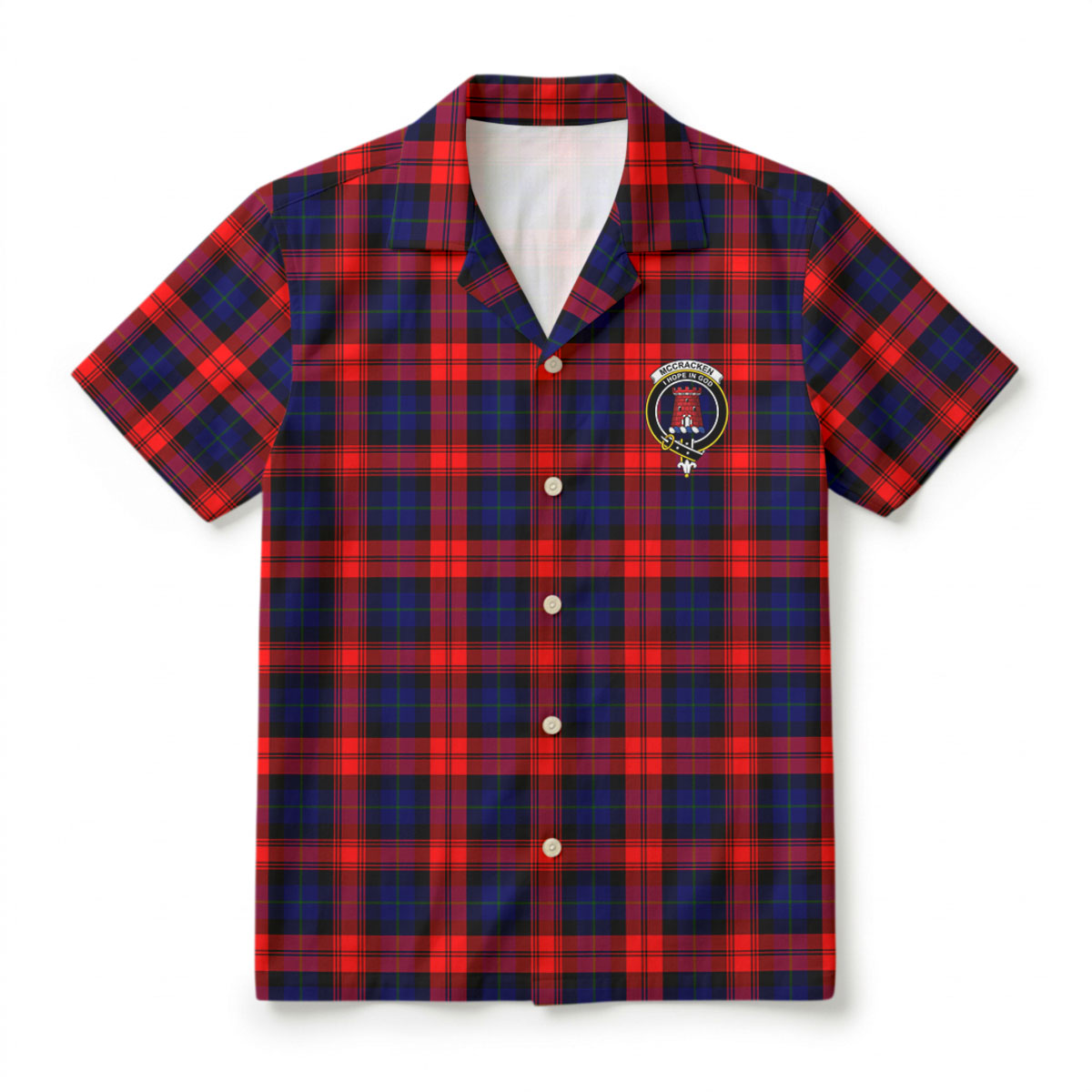 McCracken Tartan Crest Hawaiian Shirt