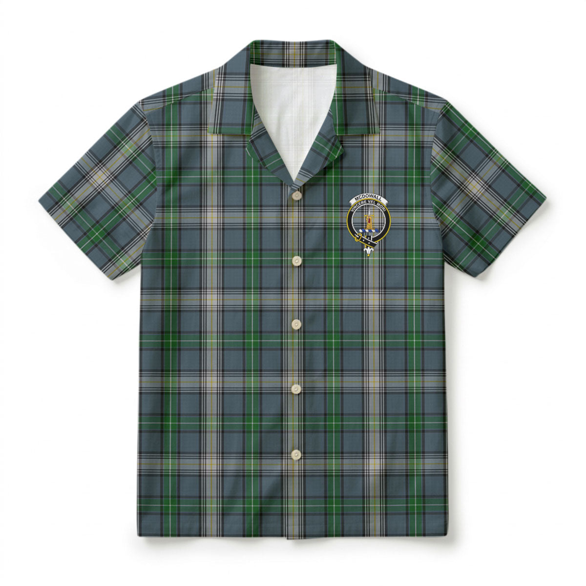McDowall Tartan Crest Hawaiian Shirt