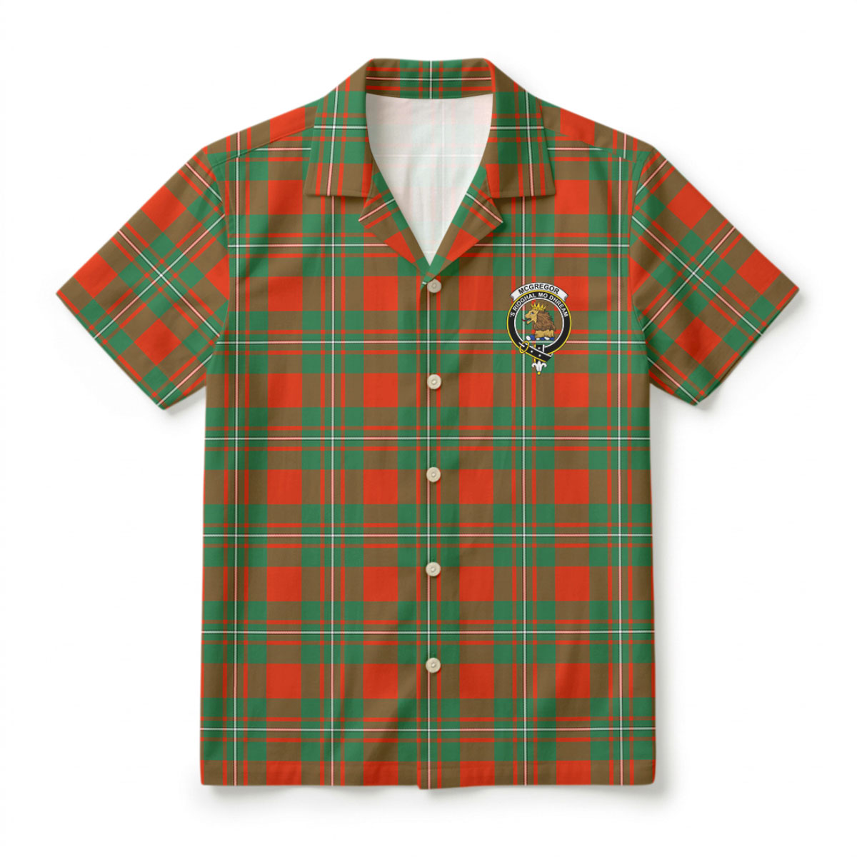 McGregor Ancient Tartan Crest Hawaiian Shirt