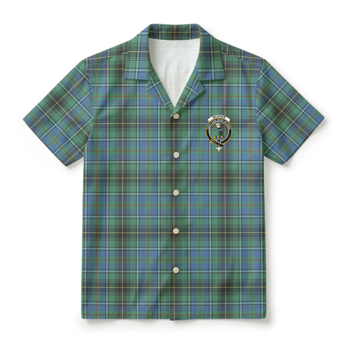 McInnes Ancient Tartan Crest Hawaiian Shirt