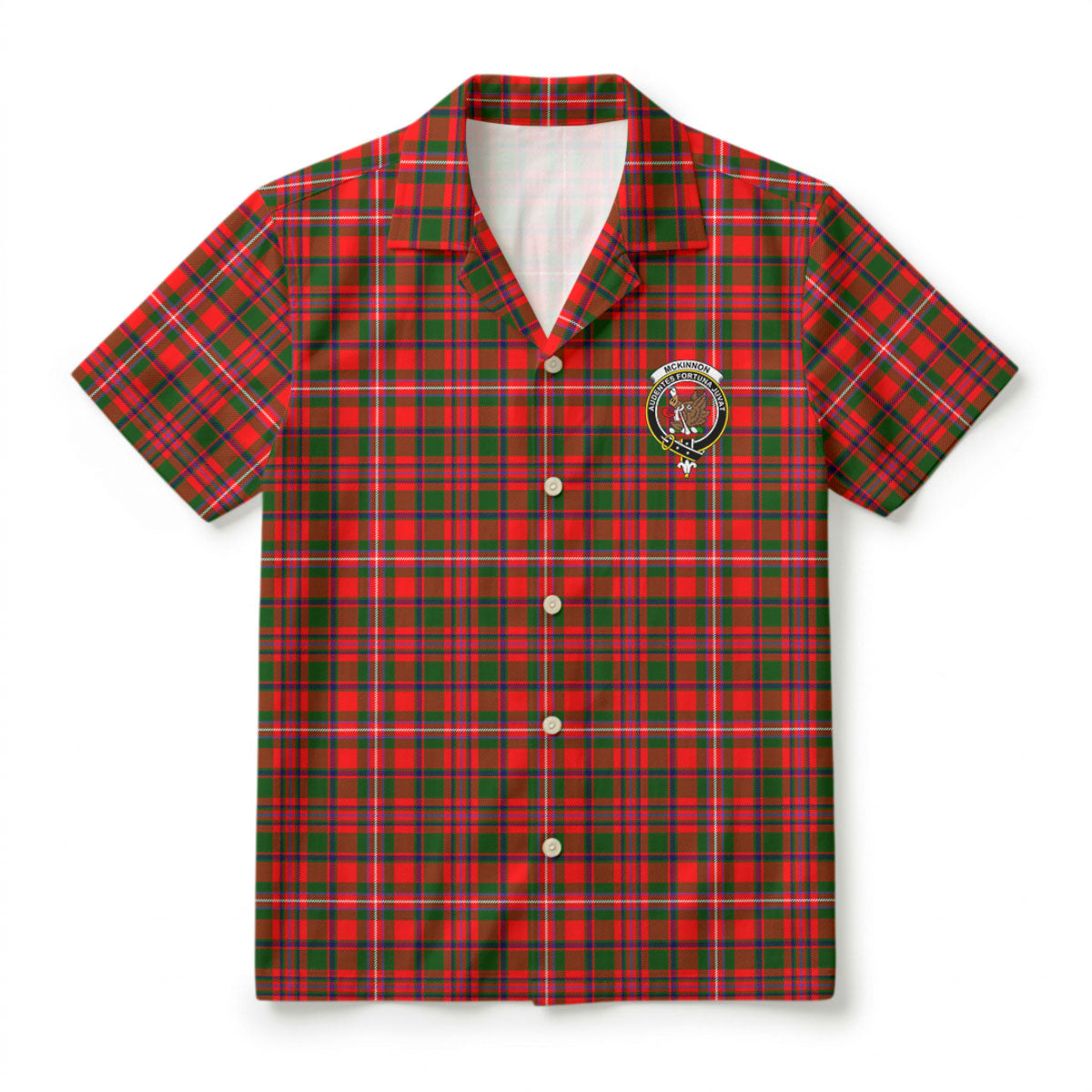 McKinnon Modern Tartan Crest Hawaiian Shirt