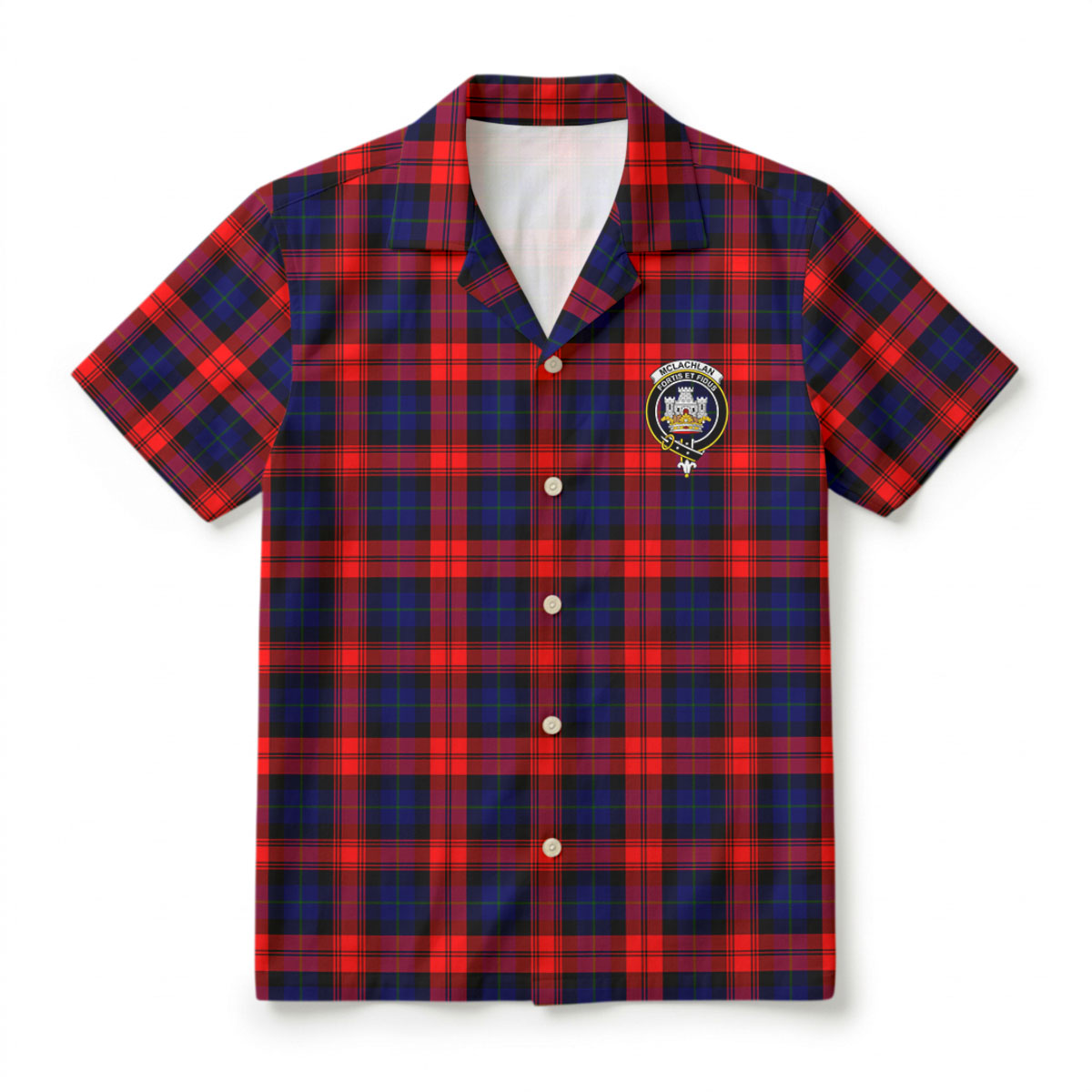 McLachlan Modern Tartan Crest Hawaiian Shirt