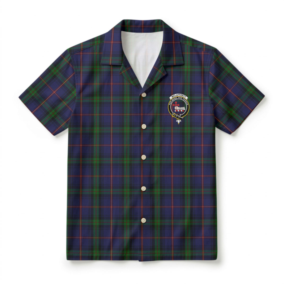 McLafferty Tartan Crest Hawaiian Shirt