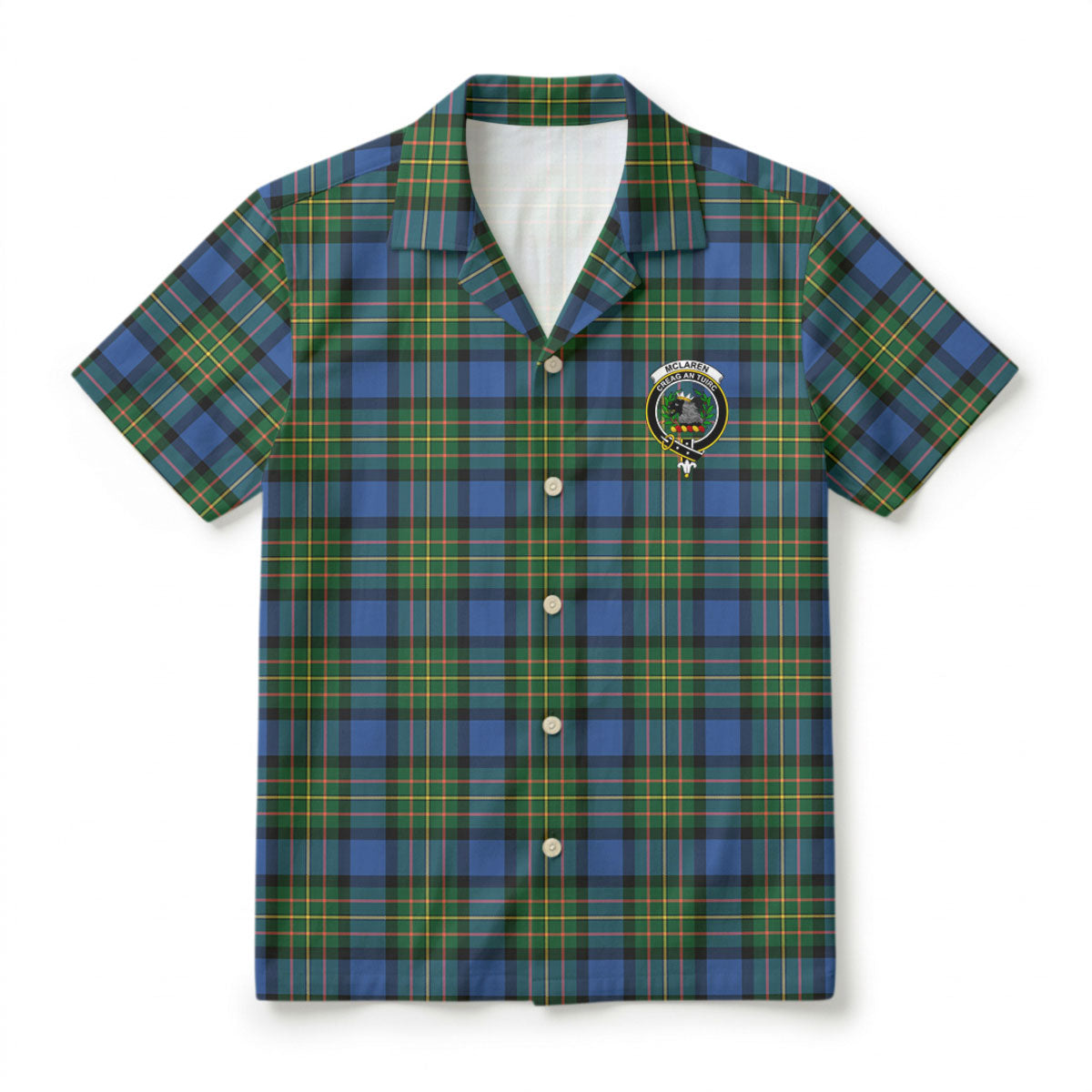 McLaren Ancient Tartan Crest Hawaiian Shirt
