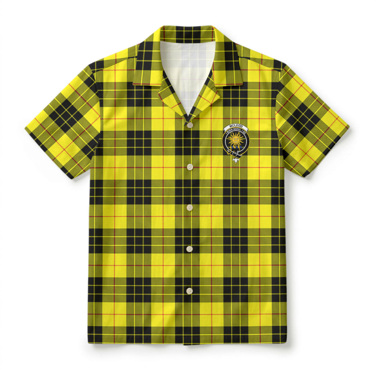 McLeod of Lewis Modern Tartan Crest Hawaiian Shirt