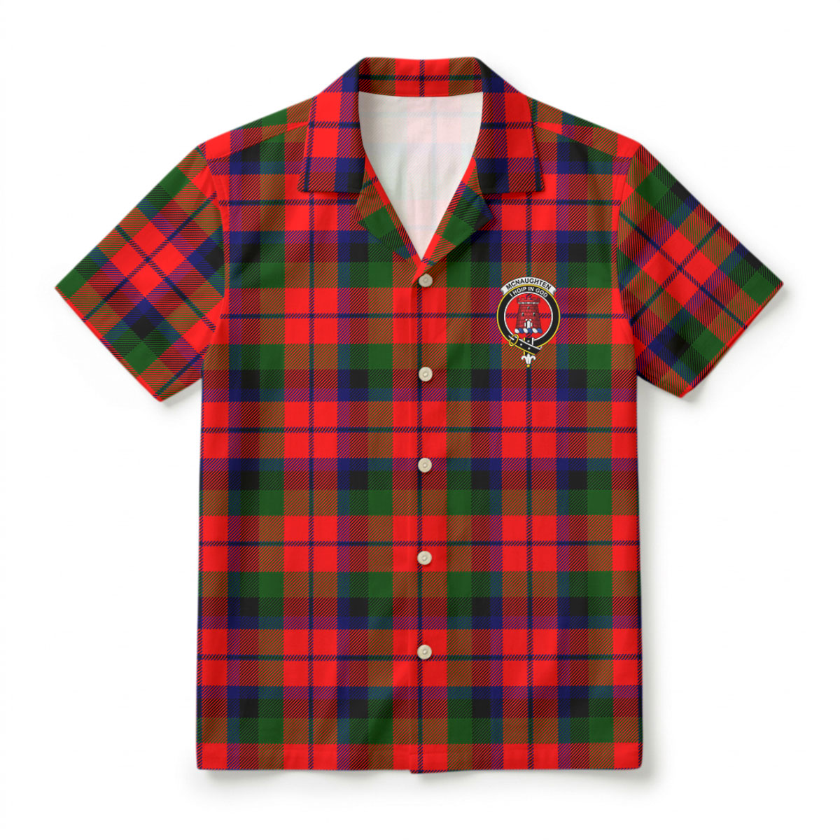 McNaughten Tartan Crest Hawaiian Shirt