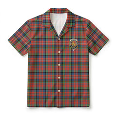 McPherson Ancient Tartan Crest Hawaiian Shirt