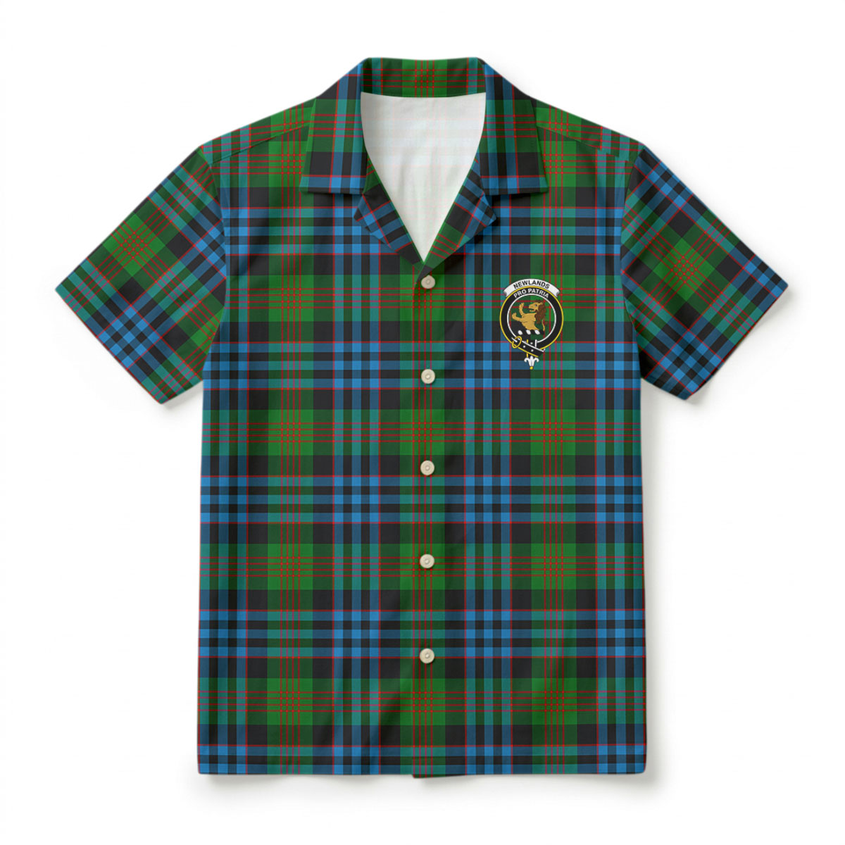 Newlands Tartan Crest Hawaiian Shirt