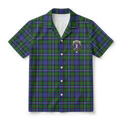 Robertson Hunting Modern Tartan Crest Hawaiian Shirt