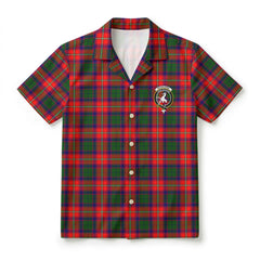 Roxburgh District Tartan Crest Hawaiian Shirt