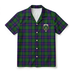 Shaw Modern Tartan Crest Hawaiian Shirt