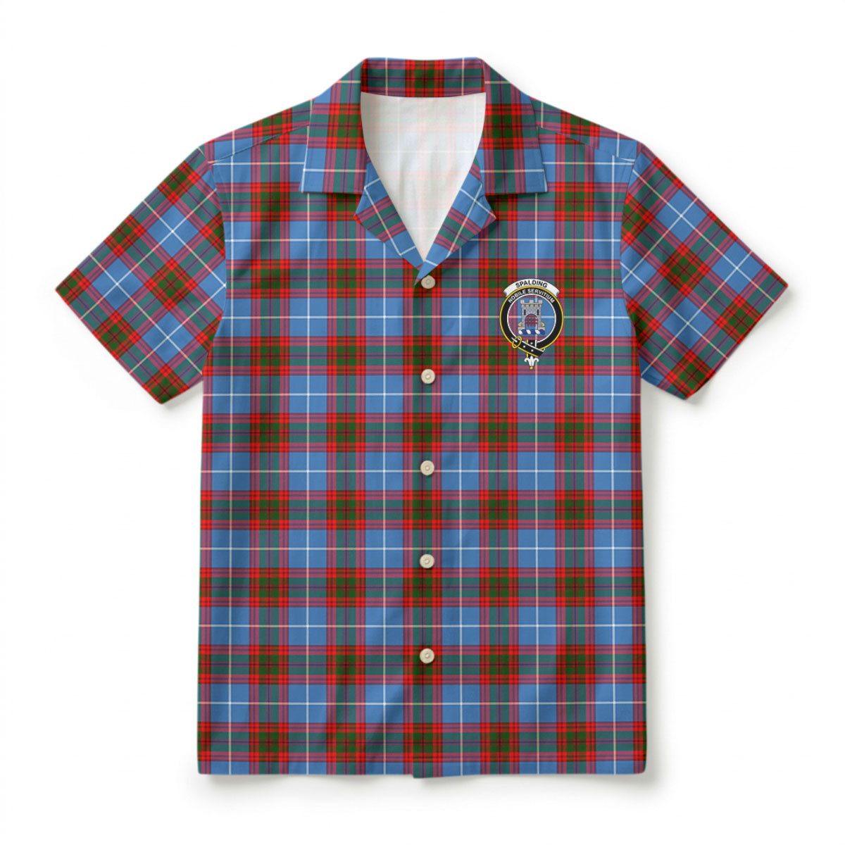 Spalding Tartan Crest Hawaiian Shirt
