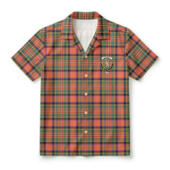 Stewart Royal Ancient Tartan Crest Hawaiian Shirt