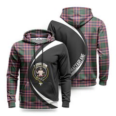 MacFarlane Hunting Modern Tartan Crest Hoodie - Circle Style