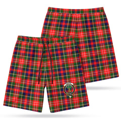 Christie Tartan Crest Men's Beach Shorts
