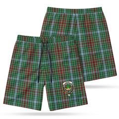 Gayre Tartan Crest Men's Beach Shorts