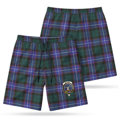 Guthrie Modern Tartan Crest Men's Beach Shorts