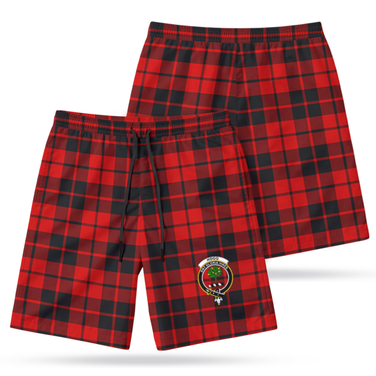 Hogg Tartan Crest Men's Beach Shorts