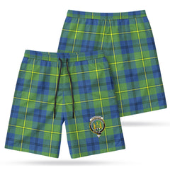 Johnstone Ancient Tartan Crest Men's Beach Shorts